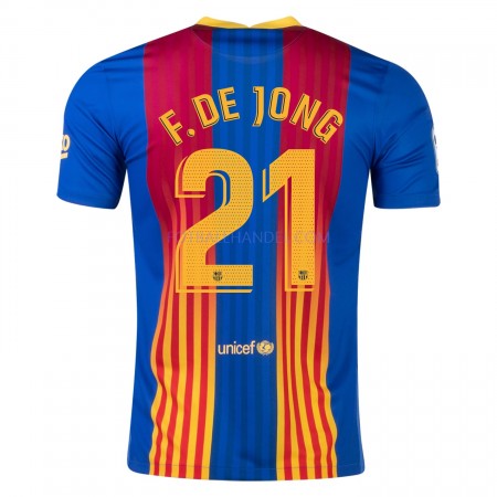 Herre Fotballdrakter FC Barcelona Frenkie de Jong 21 El Clasico 2021 Kortermet